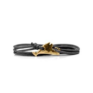 CAPE CLASP Boutique Cord Wrap Bracelet Martha's Vineyard Clasp NEW Black Brass